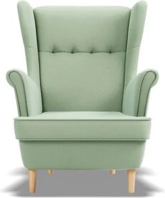 Uszak Mini fotel, bársony, zöld