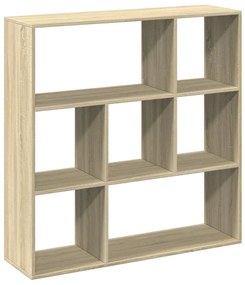 sonoma tölgy szerelt fa elválasztó könyvespolc 102x29x103,5 cm