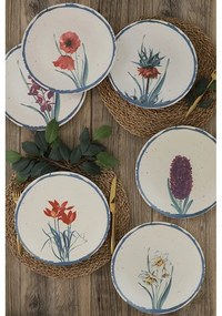 6 db-os kerámia szervírozó tányér szett, ø 25 cm - My Ceramic