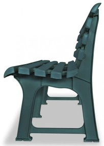 zöld műanyag kerti pad 145,5 cm