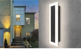 MasterLED Durango 38 W-os fekete 100 cm-es kültéri oldalfali lámpa