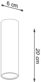 Sollux SL.1001 - Spotlámpa LAGOS 1xGU10/10W/230V 20 cm fekete