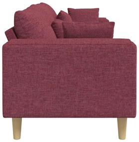 Szövet kanapé párnával Bordó 208 cm szövet