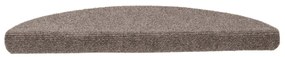 10 db öntapadós lépcsőszőnyeg 56 x 17 x 3 cm bézs félkör alakú