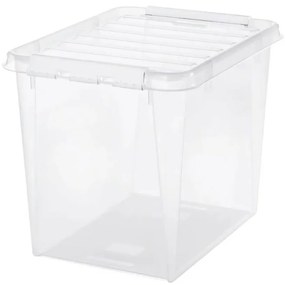 SmartStore Tárolódoboz fehér kapcsokkal Classic,52 l, 52 l