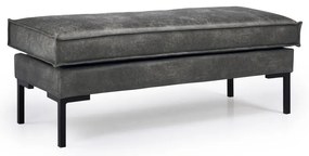 Rate sötétszürke műbőr lábtartó - Scandic