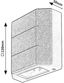 Rabalux 7320 - LED Kültéri fali lámpa LIPPA LED/6W/230V IP54 fehér