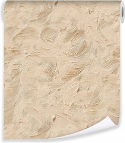 Tapéta Bézs Szerkezet Fal Beton Flizelin Fal Nappali Hálószoba