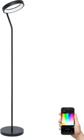 Eglo 32327 - LED RGBW dimmelhető állólámpa MARGHERA-C LED/15,5W/230V fekete