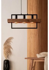 Csillár zsinóron ROBIN 3xE27/60W/230V fa