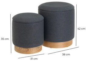 Sötétszürke puff – Casa Selección