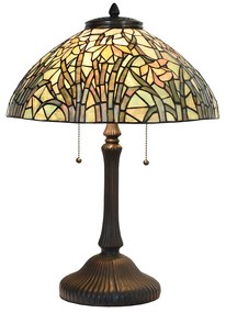 Tiffany asztali lámpa Zöld Ø 40x60 cm