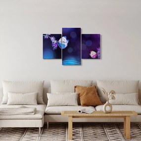 Kép - Pillangók a levendulán (90x60 cm)