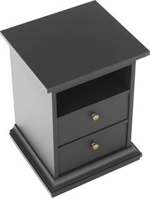 Éjeliszekrény, szürke, PARIS 70302