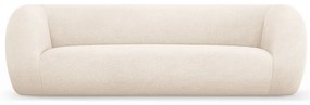 Krémszínű buklé kanapé 230 cm Essen – Cosmopolitan Design