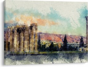 Kép - akropolisz, Athens, Görögország (70x50 cm)