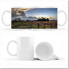 Fotó bögre Vidéki táj Gyönyörű égbolt