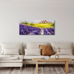 Kép - Provence, franciaország, olajfestmény (120x50 cm)