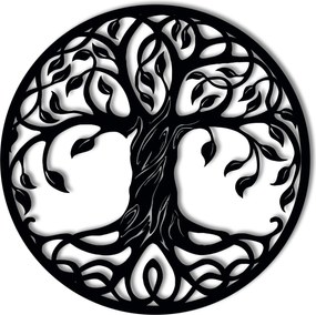 Az Élet Fája 40cm kerek fali dekoráció Tömör áttört falpanel