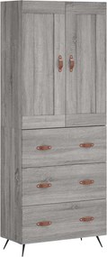 vidaXL szürke sonoma szerelt fa magasszekrény 69,5 x 34 x 180 cm