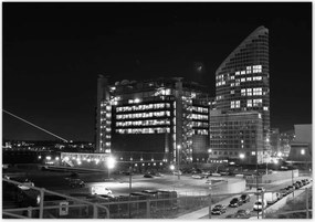 Poszterek 100x70 A felhőkarcolók szépen világítanak