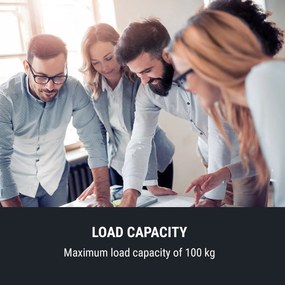 OneConcept Multidesk Comfort, állítható magasságú íróasztal, elektromos, magasság 62 - 128 cm, fehér