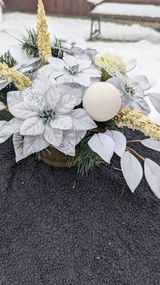 Kompozíció A Cserépben Sír Temető Betlehemi Csillag Karácsony