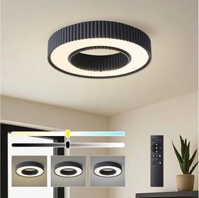 Brilagi - LED dimmelhető mennyezeti lámpa LUMIX LED/48W/230V 3000-6000K fekete, átmérő 50 cm + távirányító