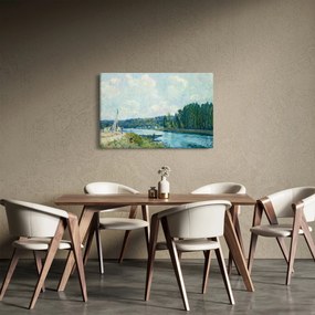 Kép - Alfred Sisley, The Banks of the Oise, reprodukciók (90x60 cm)