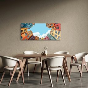 Kép - Házak között (120x50 cm)