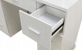 Nagy öltözőasztal fehér, világítással 80 x 40 x 110cm