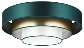 Duolla - LED Mennyezeti lámpa LUNETA LED/26W/230V átm. 60 cm 4000K zöld/arany