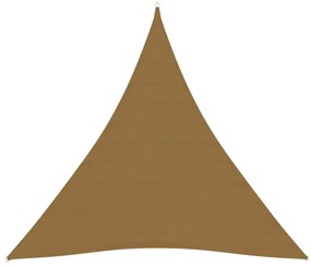 tópszínű HDPE napvitorla 160 g/m² 4 x 4 x 4 m