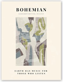 Boho absztrakt bohém Poszter A2 59,4x42cm #T54