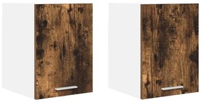 Függő szekrény Riga 2 pcs Régi fa és fehér 30 x 31 x 40 cm