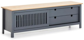 Bruna szürke fa TV-állvány - Marckeric