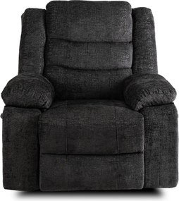 Dönthető fotel fekete bársony, ARTURO