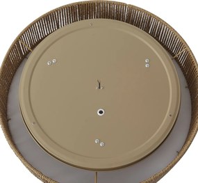 Japandi mennyezeti lámpa természetes színben, 46 cm-es búrával, 3-égős - Luz