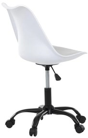 Fehér Műanyag Irodai Szék, Magasságállítással. KA-X7055 WT