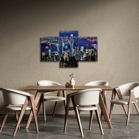 Éjszakai város képe (90x60 cm)