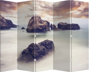 Paraván - Sziklák a ködben (210x170 cm)
