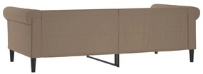 kávészínű műbőr kanapéágy 80 x 200 cm