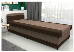 Kárpitozott heverő tárolóval TALI 80x202 barna/bézs