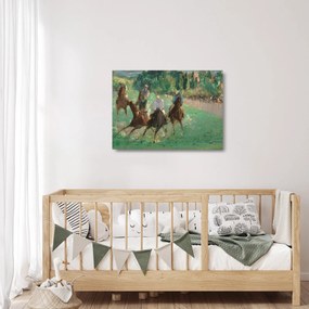 Üveg kép - Edouard Manet, At the Races, reprodukciók (70x50 cm)