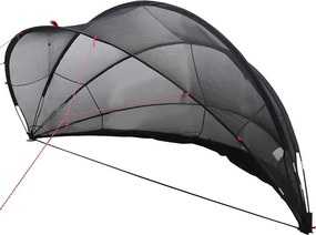 vidaXL Medence kupola Fekete 405 x 405 x 192 cm