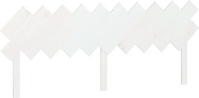 vidaXL fehér tömör fenyőfa ágyfejtámla 196x3x80,5 cm