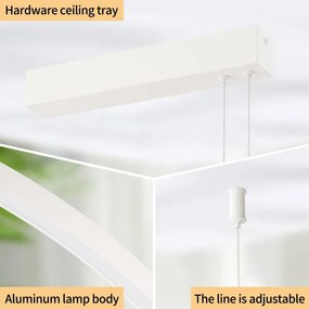 Brilagi - LED dimmelhető kábeles csillár PORTOFINO LED/98W/230V fehér + távirányító