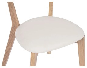 Tölgyfa étkezőszék fehér ülőrésszel Arch - Bonami Selection