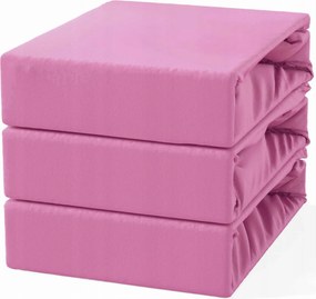 Gumis lepedő 200x220 Frottír Rózsaszín