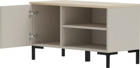 Cipősszekrény, szürkésbarna Taupe/silverjack tölgy, DOMCA 1D